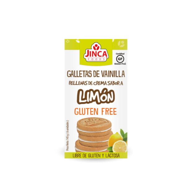 Galletas rellenas de crema de limón
