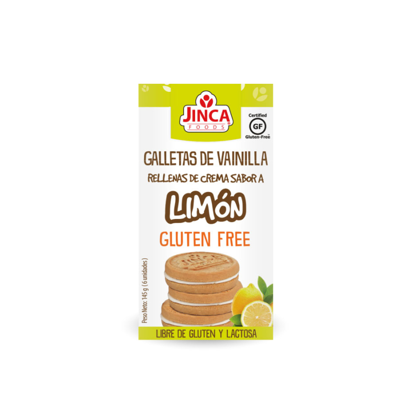 Galletas rellenas de crema de limón
